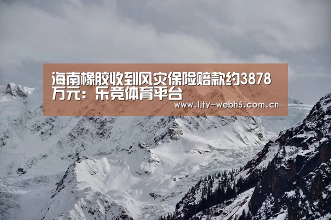 海南橡胶收到风灾保险赔款约3878万元:乐竞体育平台(图4) 乐竞体育平台